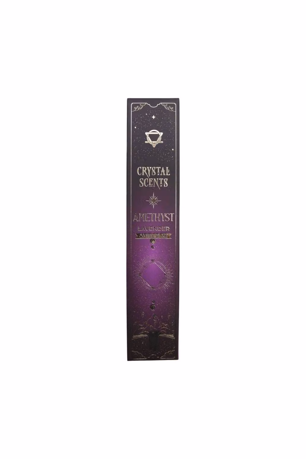 KDMD Amethyst Crystal and Lavender Smudge Incense Sticks in Brown – 3