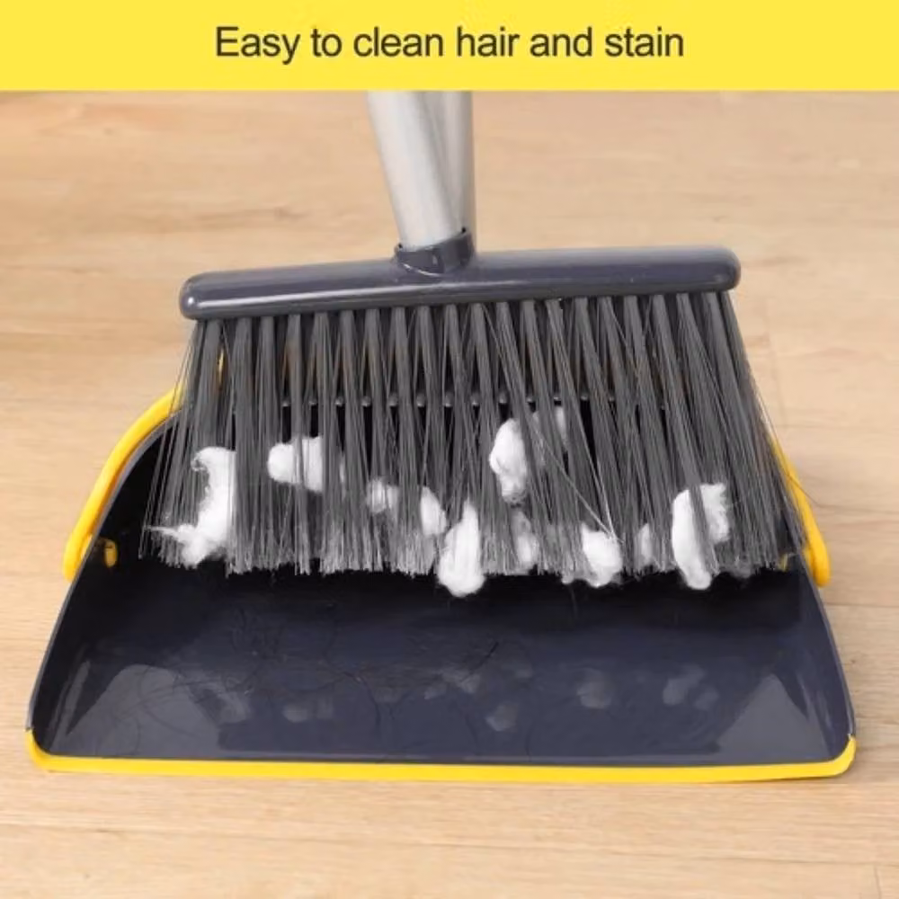 PAWNORA Standing Dustpan and Brush Set in Black – 3
