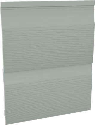 Freefoam PVC-U Embossed Double Shiplap Cladding Board, Green, Pack of 2, Width: 33.3 mm, Length: 5 m