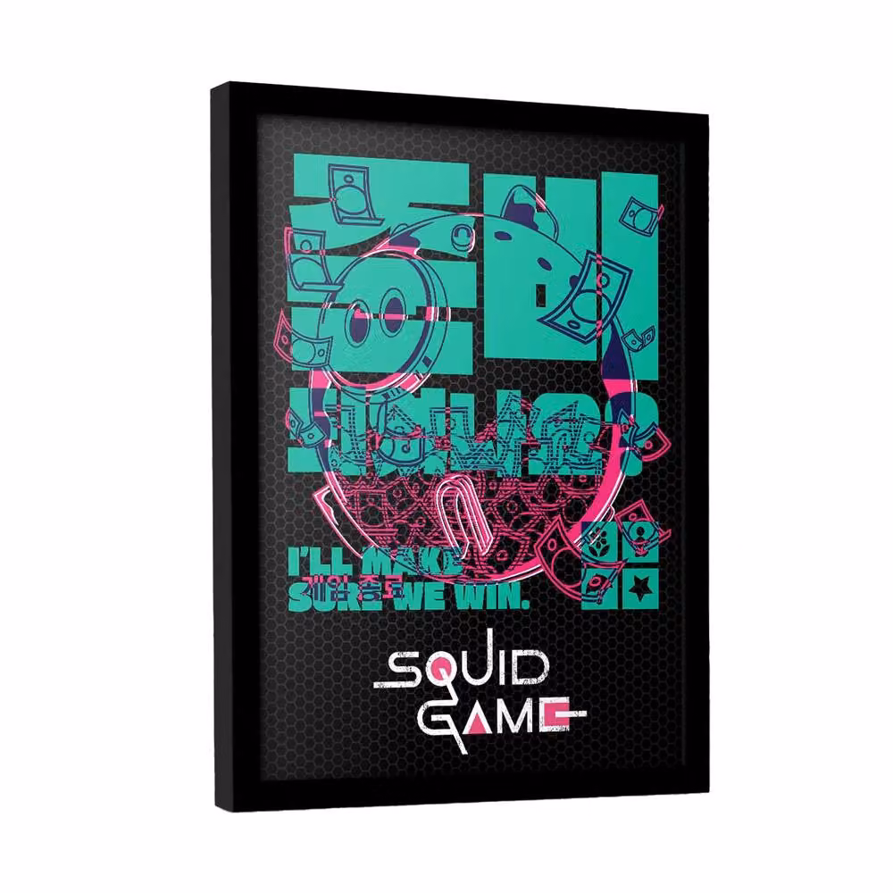 Netflix Make Sure We Win Framed Paper Poster in Black – 2
