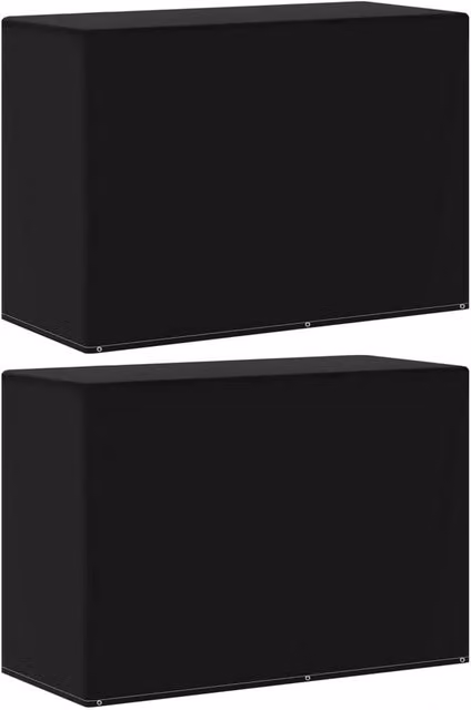 Berkfield Home Water Repellent Gas BBQ Covers, 2 Pack, Black, W/D/H: 180 x 80 x 125 cm