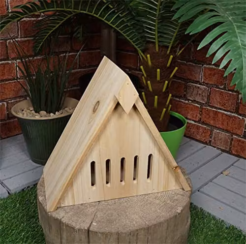 St Helens Home & Garden Eco-Friendly Wood Butterfly and Moth House in Brown, W/D/H: 27.0 x 27.0 x 15.0 cm – 1