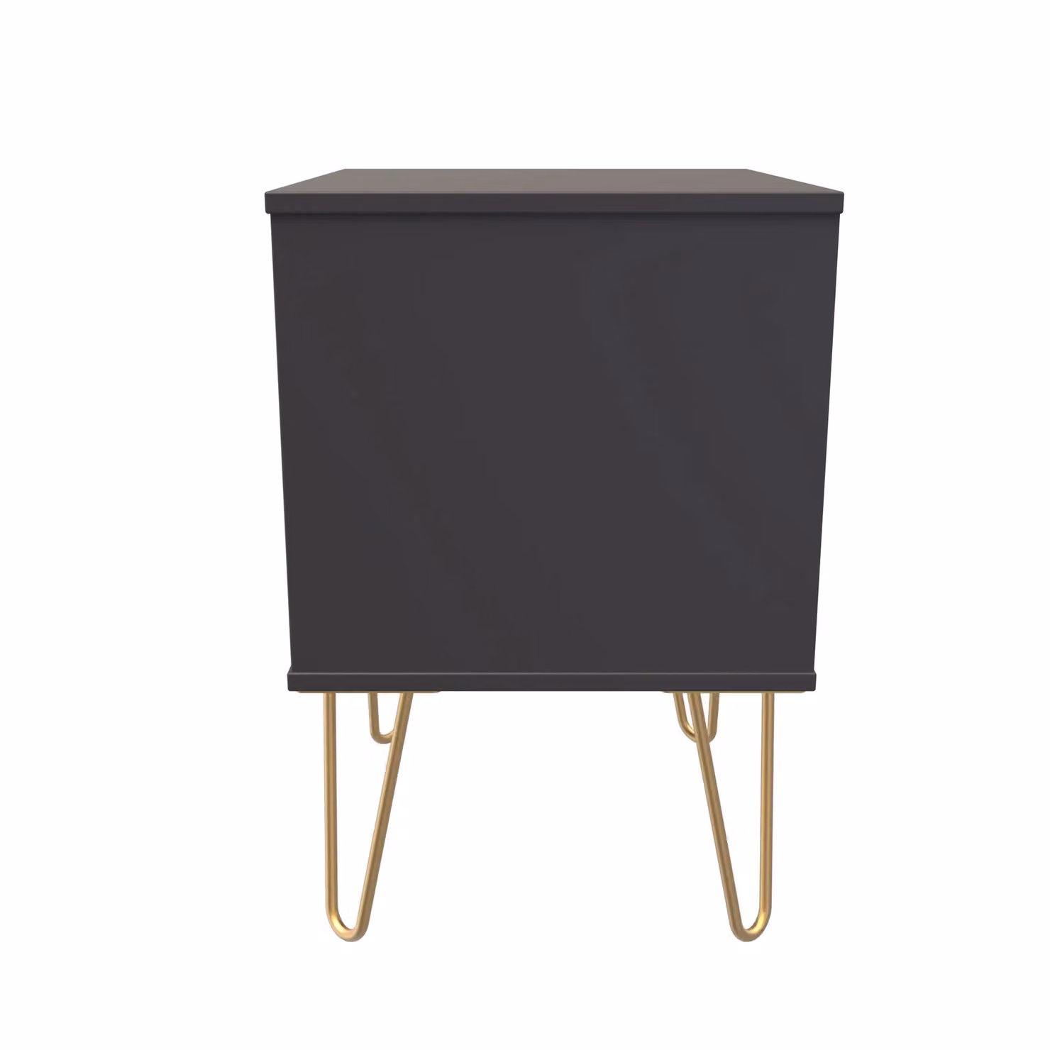 2 U Fuji 2 Drawer Bedside Cabinet in Dark Grey, Ready Assembled – 2