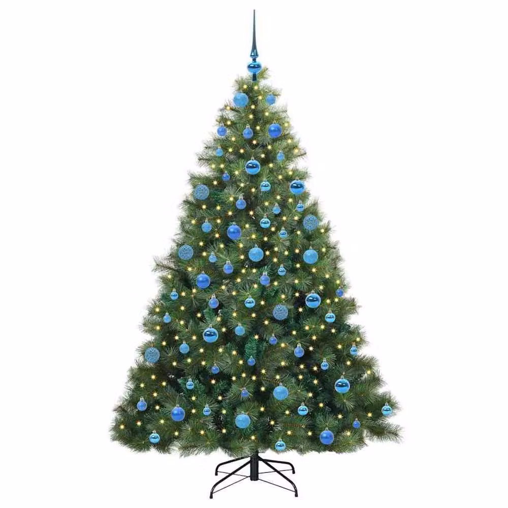 Berkfield Home Artificial Green Christmas Tree with 300 LEDs, Height: 180 cm – 3