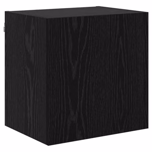 vidaXL Set of 4 Modern Black Oak Wall Mounted Living Room Cabinets and Tall Units – 2
