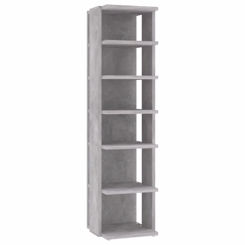 Berkfield Home Set of 2 Modern Shoe Cabinets in Concrete Grey, W/D/H: 25 x 27 x 102 cm – 3