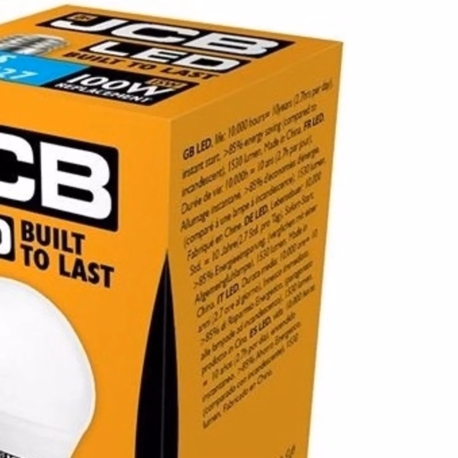 JCB LED A60 Opal 15W Light Bulb, E27, 1520lm, Warm White – 2