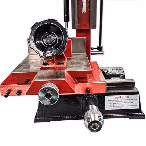 Lumberjack Benchtop Bench Morticer with Sliding Table and 370W Motor in Red – 4