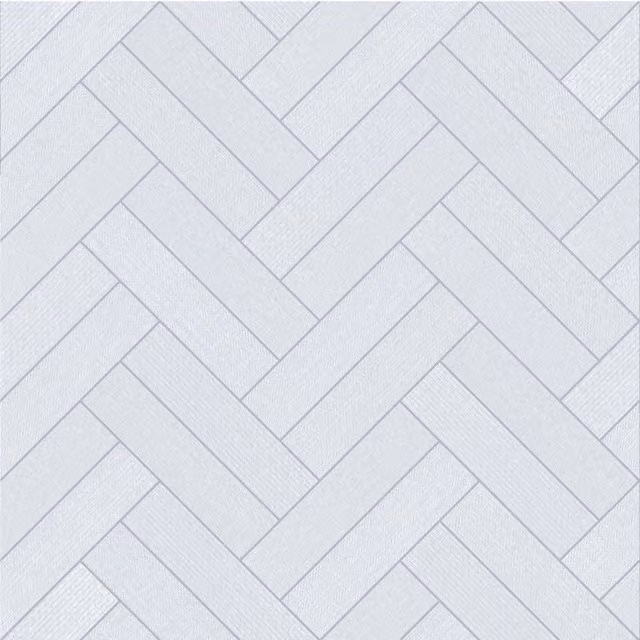Lotus White Geometric Tile Effect Vinyl Flooring Sheet, 3.8mm Thickness, W 300 cm x D 300 cm