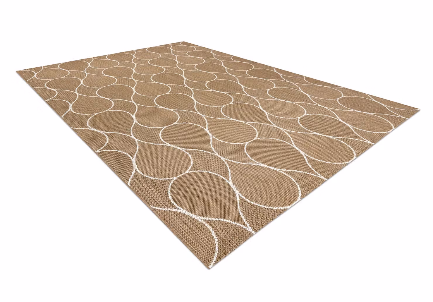 RugsX Beige Flat Weave Rectangular Rug, W: 140 cm, L: 200 cm – 2