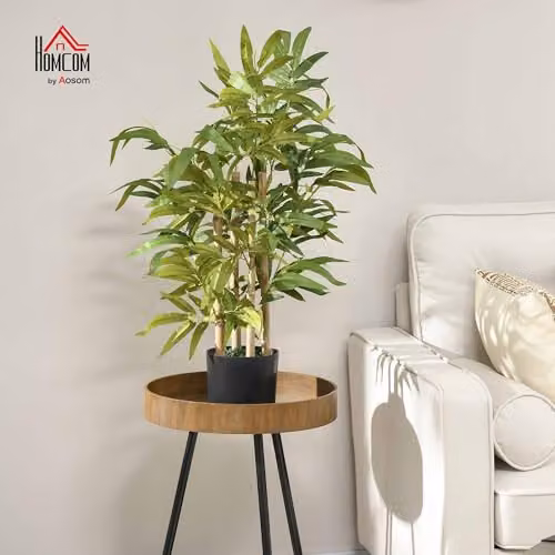 HOMCOM Artificial Bamboo Tree in Green Pot for Indoor and Outdoor Decor, W/D/H: 15 x 15 x 60 cm – 2