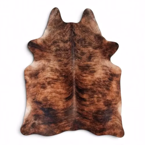 Infinity Leather Natural Cowhide Hairon Rug in Tan and Brown, W: 180 cm, D: 220 cm – 5