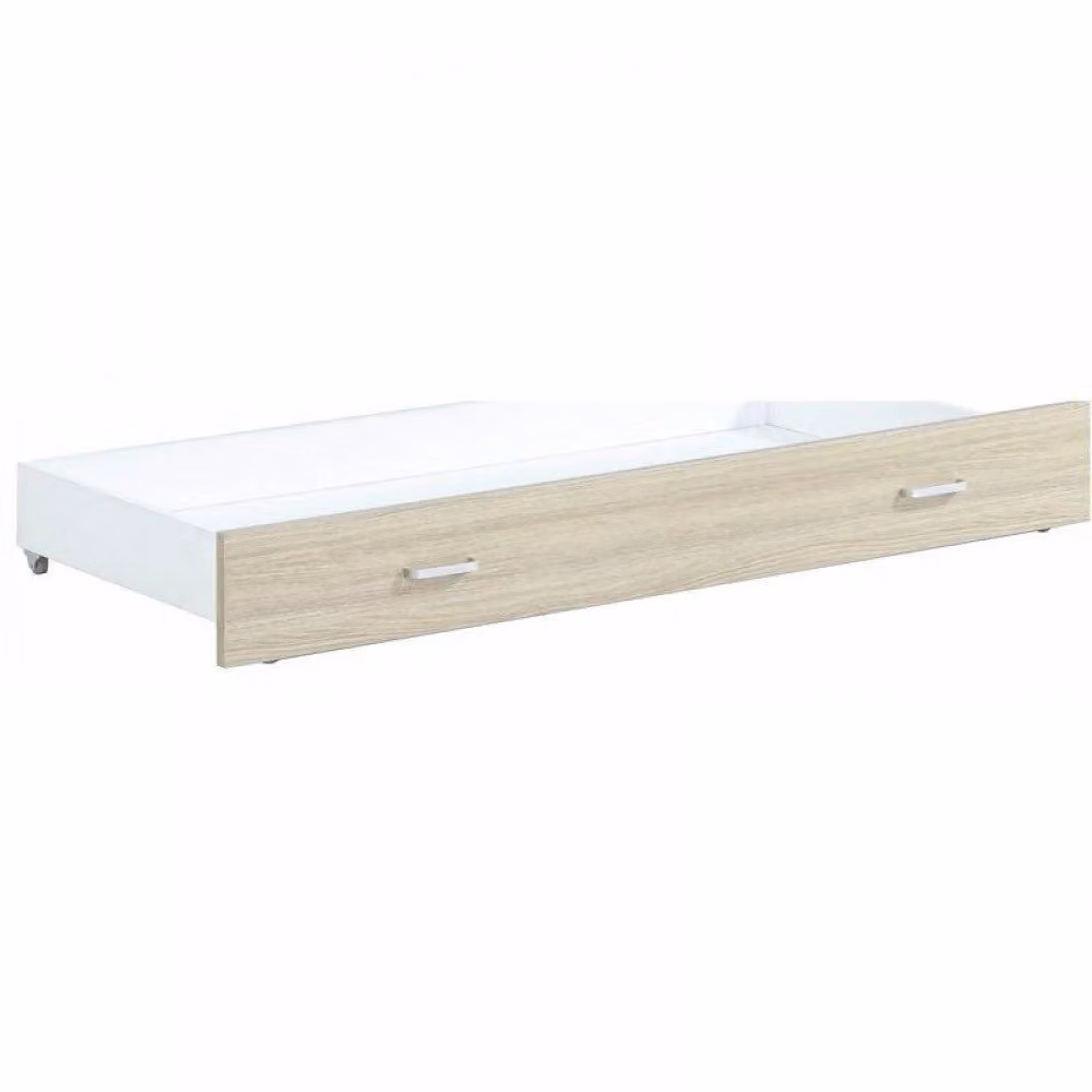 Babymore Luno Veni Cot Bed with Under Drawer in Oak