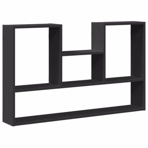 vidaXL Wall Mounted Shelf, Black, W/D/H: 99 x 15 x 60 cm – 1