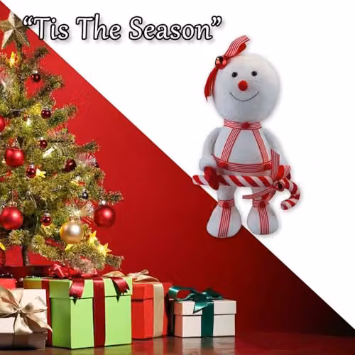 VFM e-Store White Christmas Snowman Tabletop Decoration, W/H: 35 x 17 cm – 6