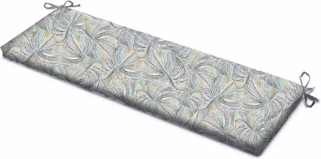 Livinluxury Water Repellent Rectangular Bench Pad in Green with Removable Machine Washable Polyester Cover and Foam Filling, W/D/H: 125 x 45 x 45 cm