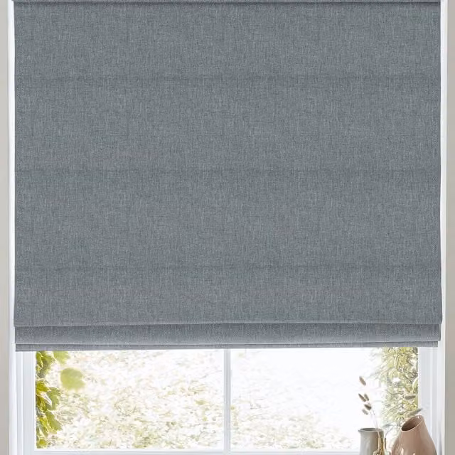 Simply Collection Positano Made to Measure Blackout Roman Blind in Slate Grey