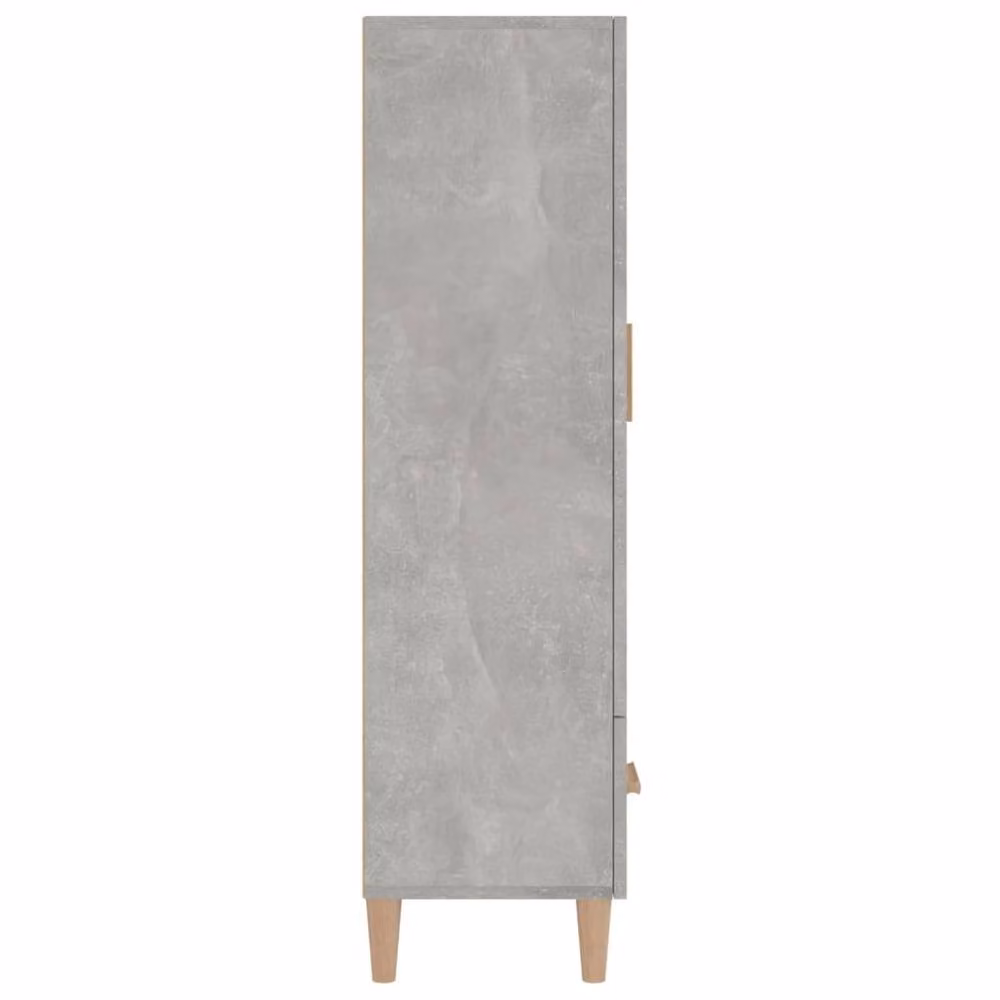 Berkfield Home Modern Highboard in Concrete Grey, W/D/H: 70 x 31 x 115 cm – 2