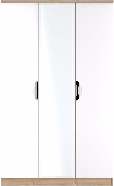 Ready Assembled 2 U Holborn Triple Mirror Wardrobe in White
