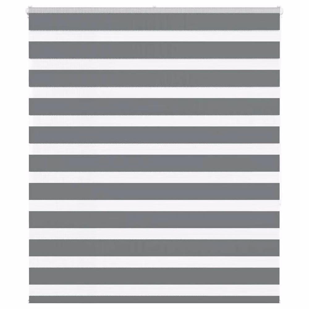 Berkfield Home Elegant Zebra Blind in Dark Grey, W: 125 cm, H: 150 cm – 2