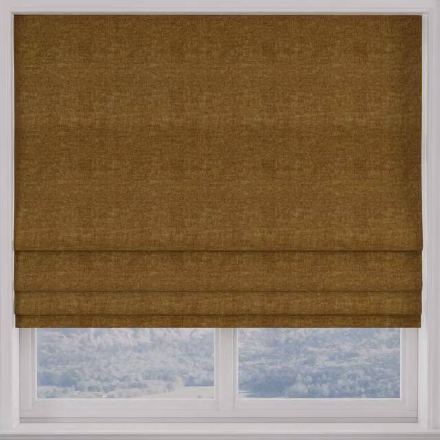 Terrys Luxuria Made to Measure Blackout Roman Blind in Gold