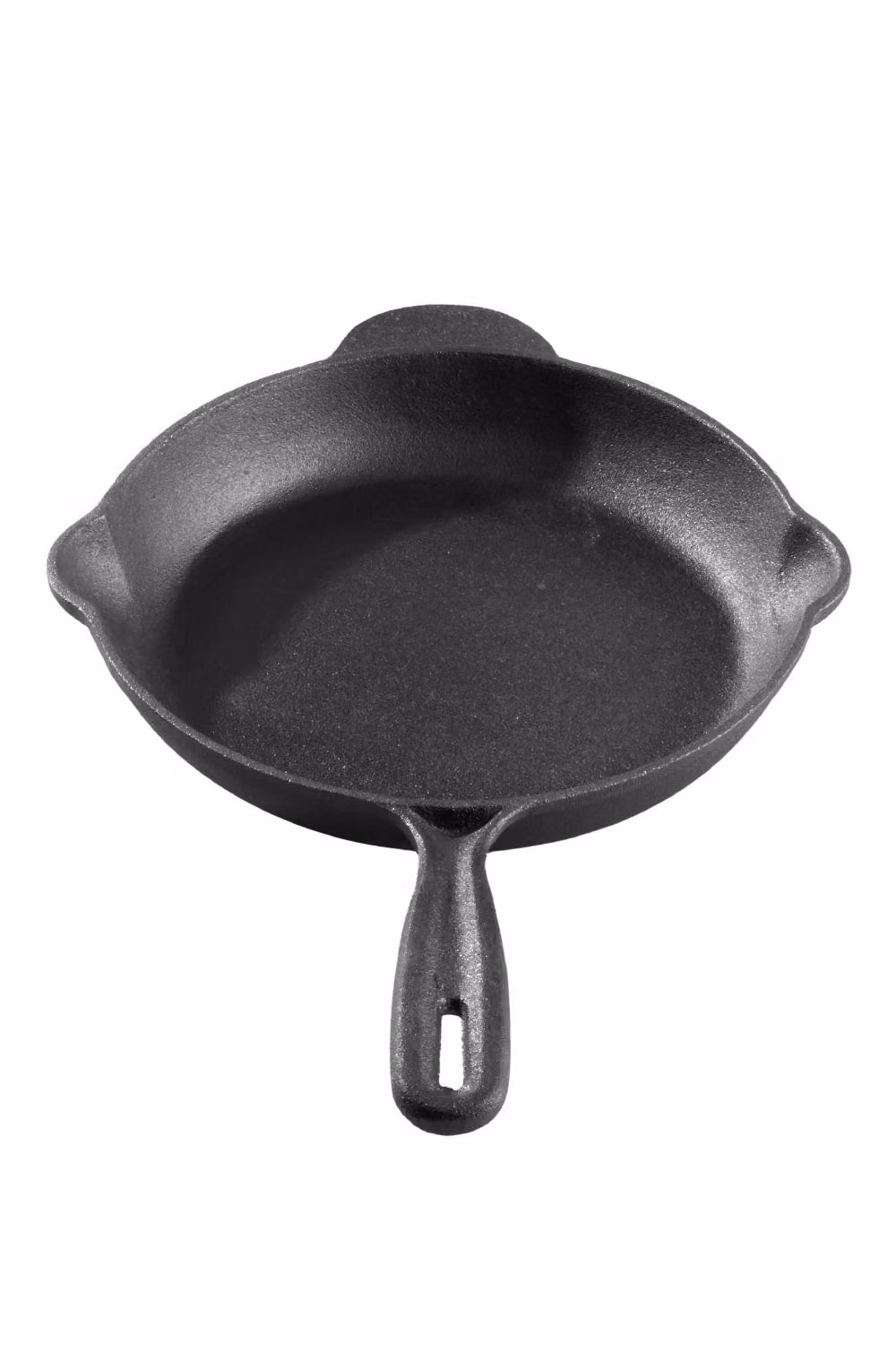 Garden Sanctuary Uncoated Cast Iron Round Skillet Frying Pan with Handle, Black – 2
