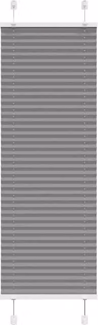 Berkfield Home Single Pleat Corded Blind in Anthracite and Black, Polyester, W: 45 cm, H: 150 cm – 1