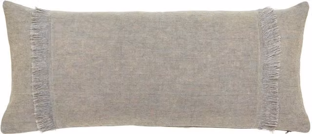 Murmur Lir Grey Linen Rectangular Cushion W: 70 cm, D: 30 cm, H: 30 cm
