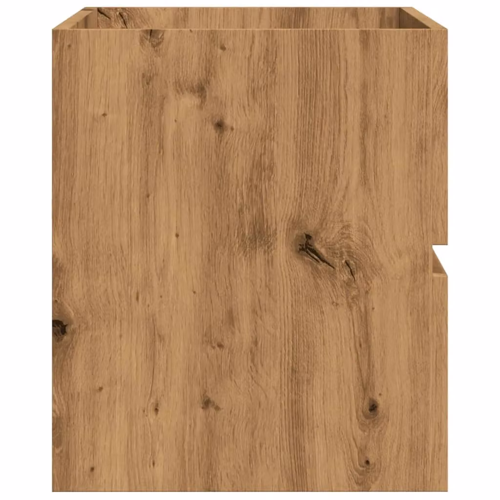 Berkfield Home Artisan Oak Sink Cabinet in Brown, W/D/H: 90 x 38.5 x 45 cm – 3