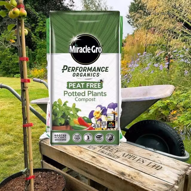 Miracle Gro Organic Peat Free Potting Soil for Ornamental and Vegetable Gardens, 10 l