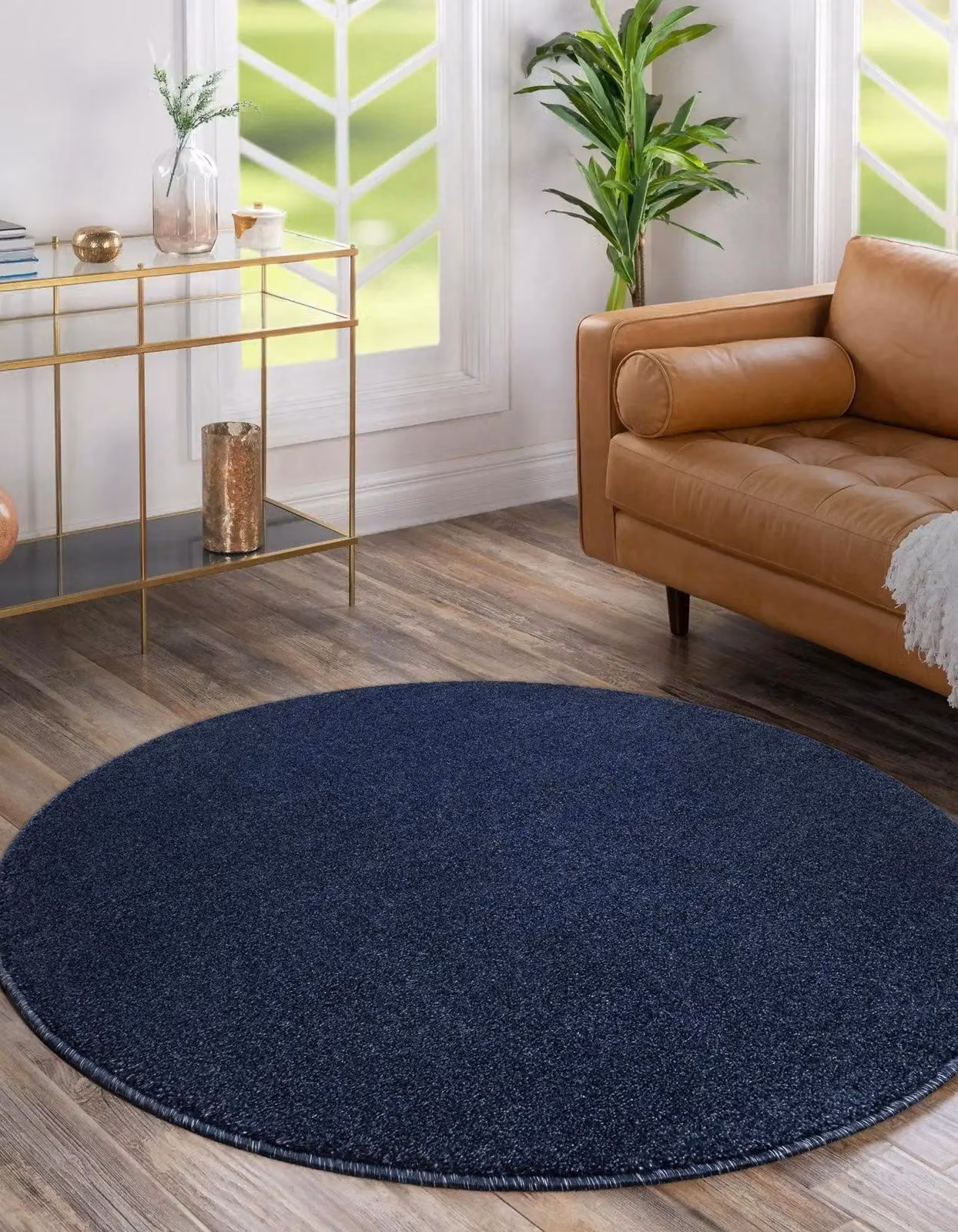 RugsX Softy Round Blue Rug, Diameter: 200 cm – 3