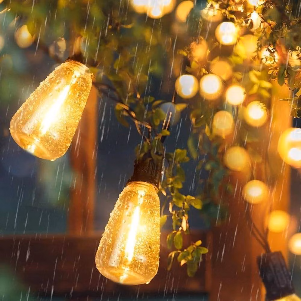 PAWNORA Solar Powered Warm White LED String Lights with 30 LEDs and 6.5m Length – 3
