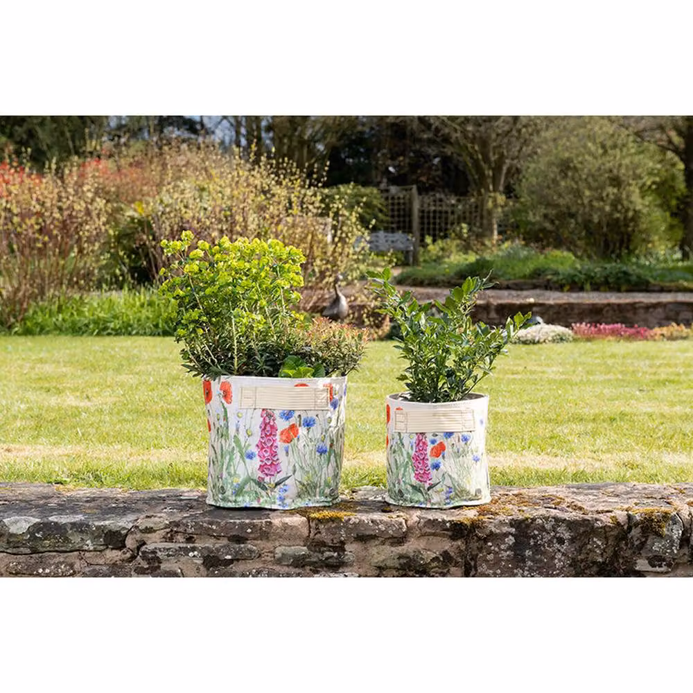 Jardinopia Multicolour Polyester and Plastic Planter Pot, W: 45 cm, D: 45 cm, H: 27 cm, Beige – 3