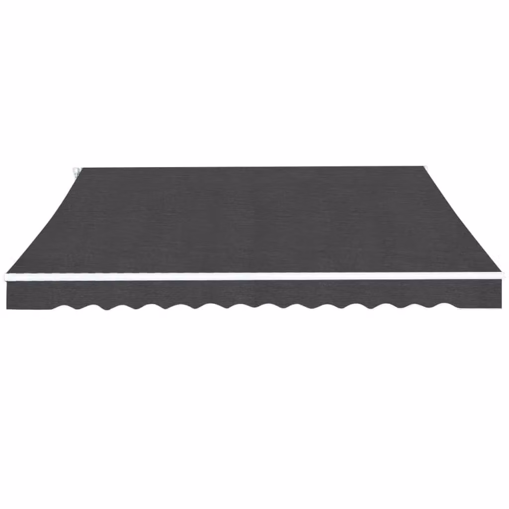 Berkfield Home Manual Crank Folding Awning in Anthracite and Black, 350 cm – 2