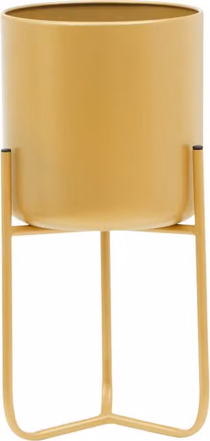 Orsina Avento Small Gold Metal Floor Planter – 1