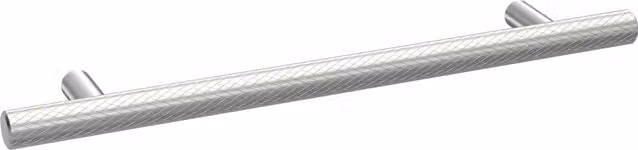 Balterley Textured Knurled Bar Furniture Handle, Satin Chrome Silver, H x W x D: 22 x 160 x 12 mm
