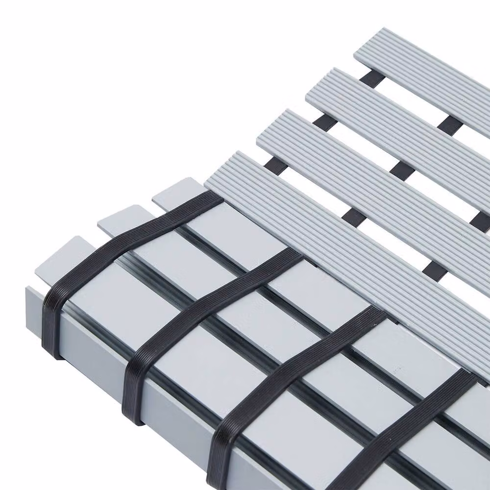 Coopers of Stortford Non-Slip Grey Rectangular Shower Mat with Natural Rubber Grip – 2