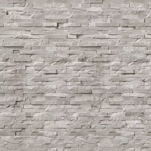 PBSL Group Natural Stone Look Internal Wall Panels, Light Grey, Pack of 4, W: 250 mm, H: 2600 mm, D: 8 mm