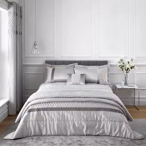 Catherine Lansfield Sequin Cluster Rectangular Cushion in Silver Grey, W: 40 cm, H: 30 cm – 2