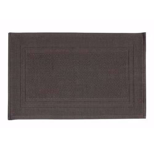 Christy Fina Luxury Heavyweight Woven Cotton Bath Mat, Brown, W/D: 80 x 50 cm – 1