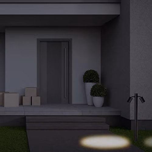 Netlighting FORLIGHT Pixa Outdoor 2 Light Black Bollard IP44 – 2