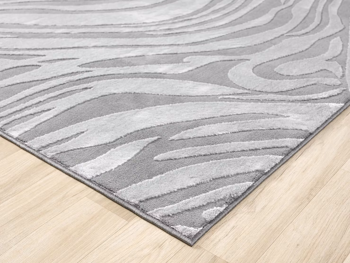 Desire Rugs Vellure Modern Hallway Runner Rug in Anthracite Grey, W/D/H: 60 x 220 cm – 2