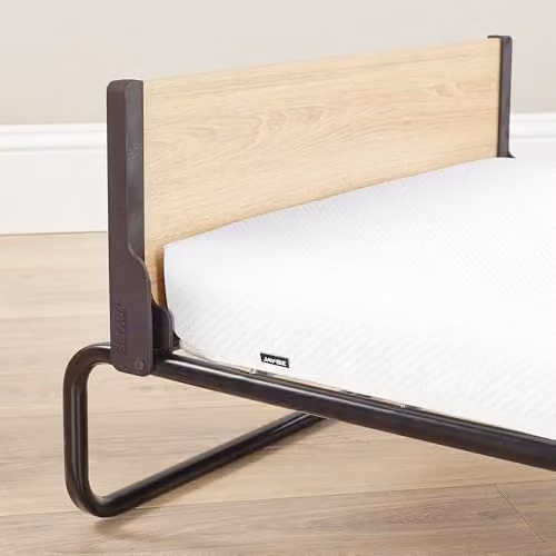 JAY-BE Revolution Single Folding Bed with Memory e-Fibre Mattress, Black and White, 90 x 190 cm – 5