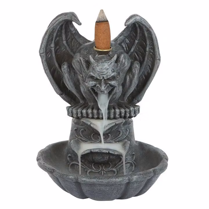 KDMD Gargoyle Ceramic Backflow Incense Burner in Grey – 2