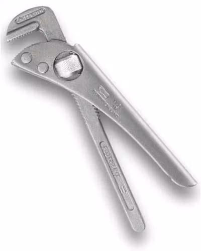 Footprint 900W Thumbturn Pipe Wrench in Grey Steel with 50mm Capacity – 1