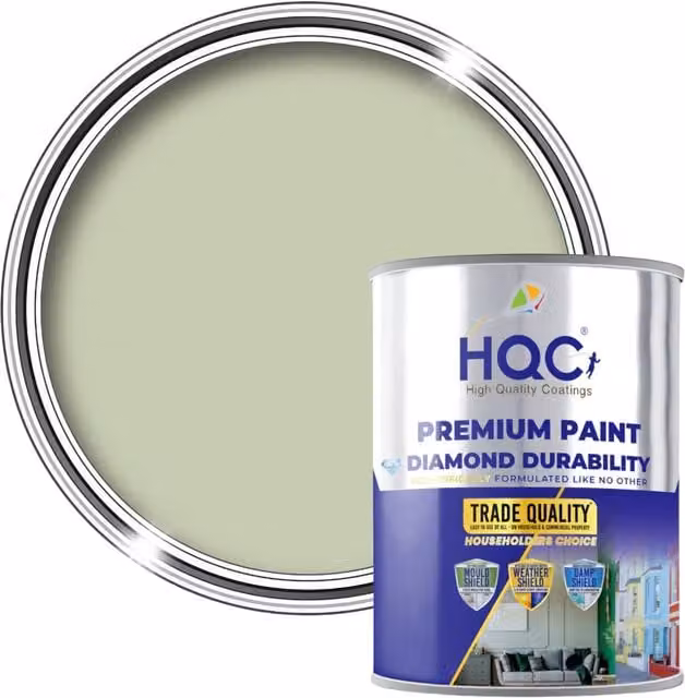 HQC PAINTS Opaque Wood Shed and Fence Paint in Green, 1 l