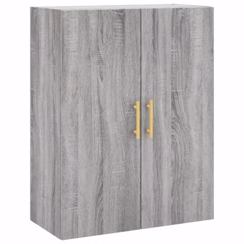 vidaXL Wall Mounted Cabinet in Grey Sonoma, W/D/H: 69.5 x 34.0 x 90.0 cm – 1
