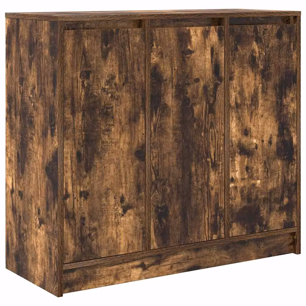 Berkfield Home Smoked Oak Sideboard in Brown, W/D/H: 85 x 34 x 76 cm – 2