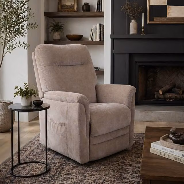 Aspire Dual Motor Power Riser Recliner Armchair in Beige