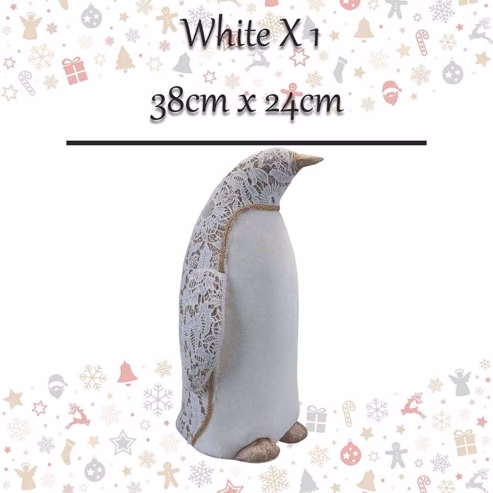 VFM e-Store White Christmas Penguin Decoration, W/H: 24 x 38 cm – 2
